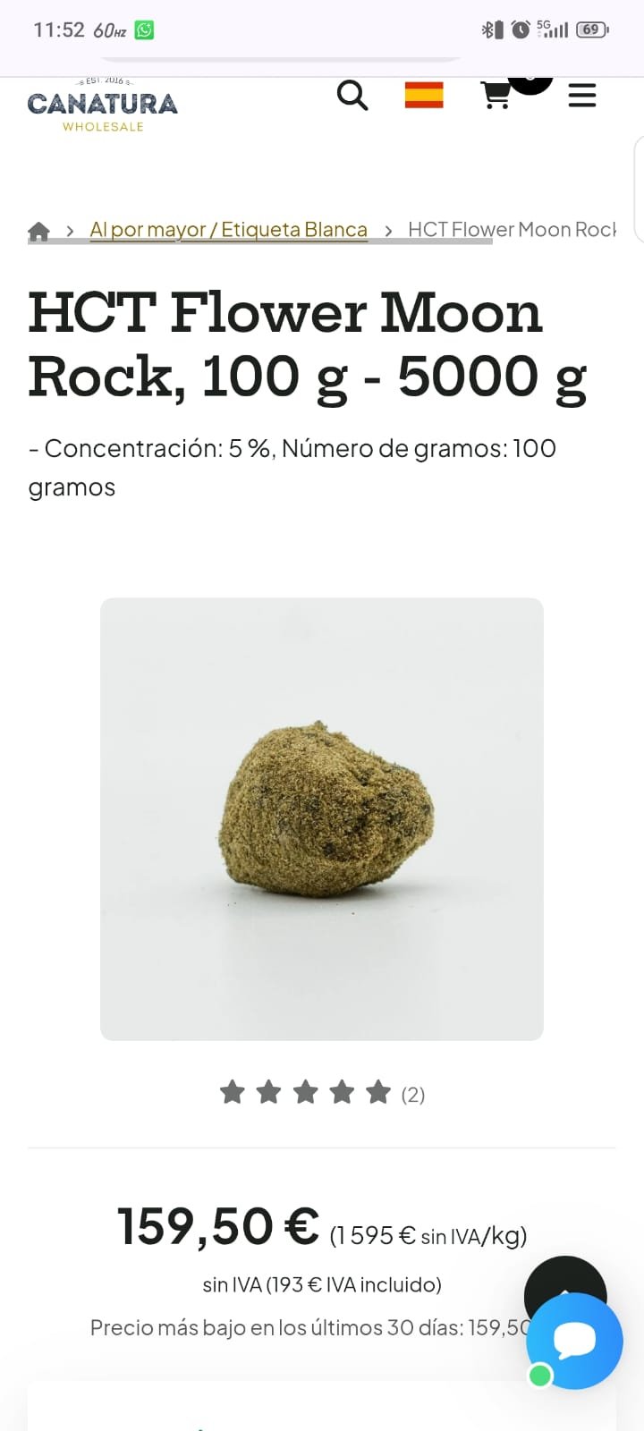 HCT Flower Moon Rock 5%