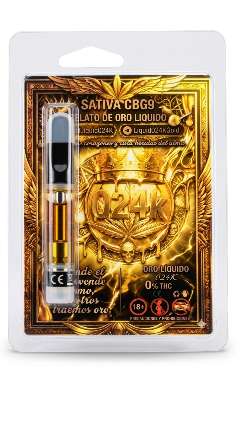 024K Gelato de Oro Líquido — Sativa CBG9